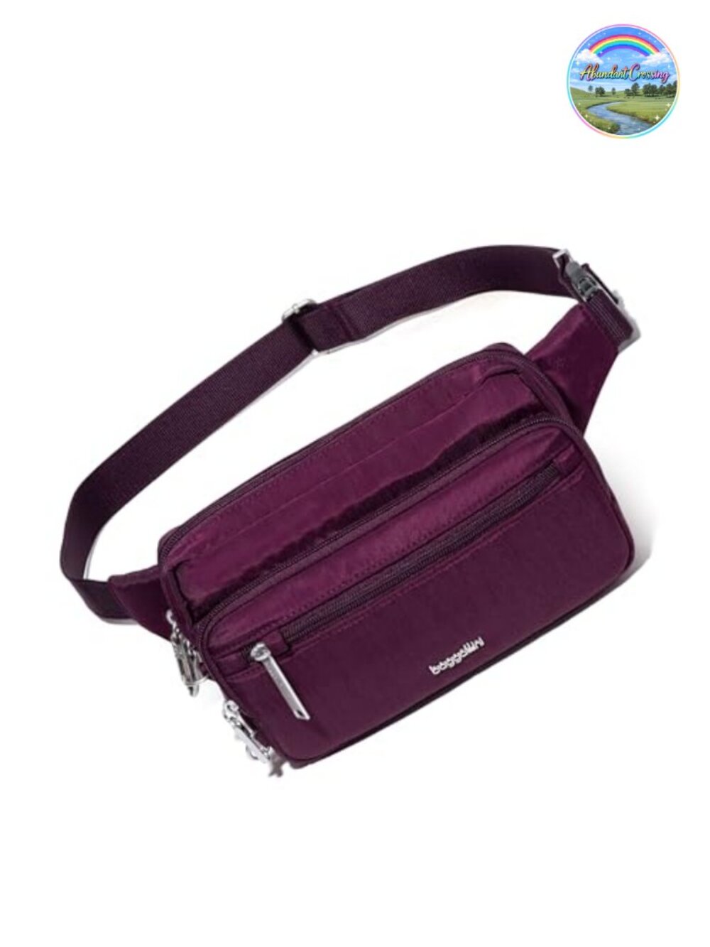 RFID Anti-Theft Belt Bag Fanny Pack with Locking Zippers